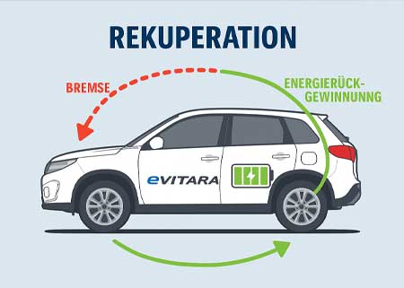 Suzuki eVitara Rekuperation