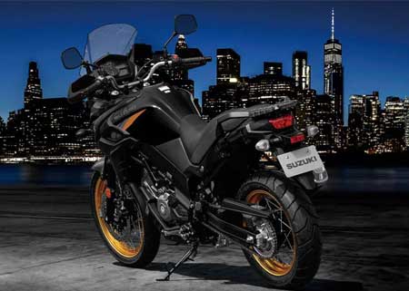 Suzuki V-Strom 650 in the city